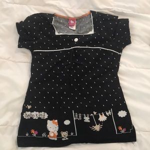 Hello kitty scrub top